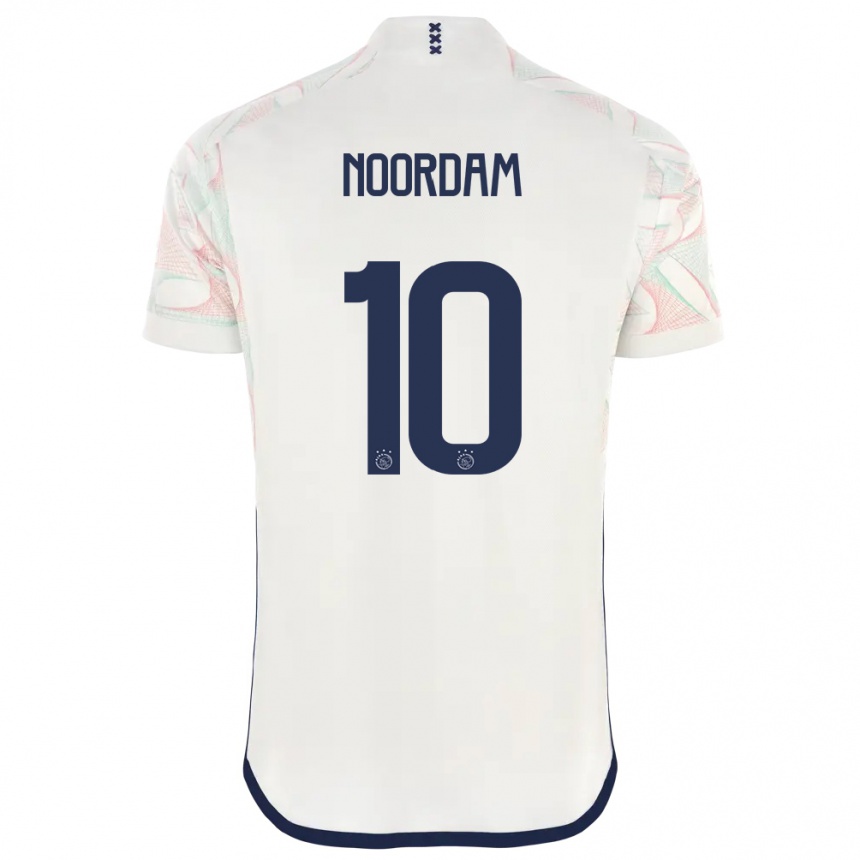 Niño Fútbol Camiseta Nadine Noordam #10 Blanco 2ª Equipación 2023/24
