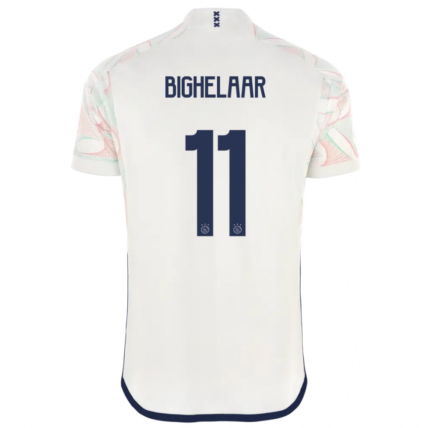 Niño Fútbol Camiseta Marjolijn Van Den Bighelaar #11 Blanco 2ª Equipación 2023/24