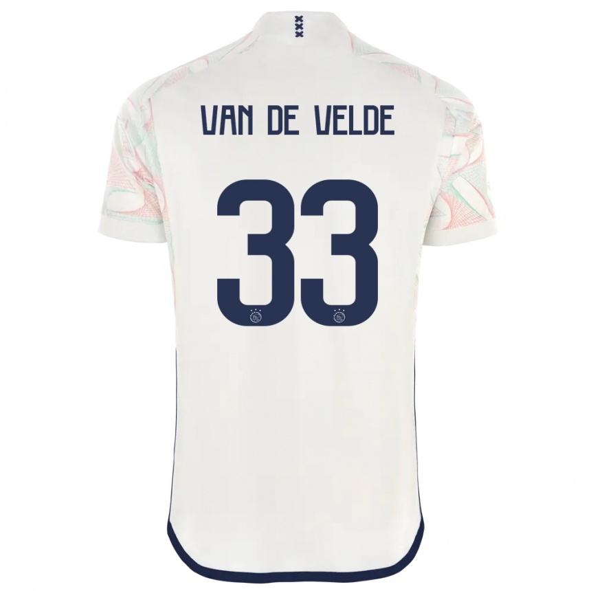 Niño Fútbol Camiseta Jonna Van De Velde #33 Blanco 2ª Equipación 2023/24