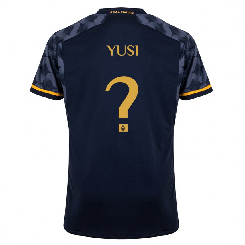 Niño Fútbol Camiseta Yusi #0 Azul Oscuro 2ª Equipación 2023/24