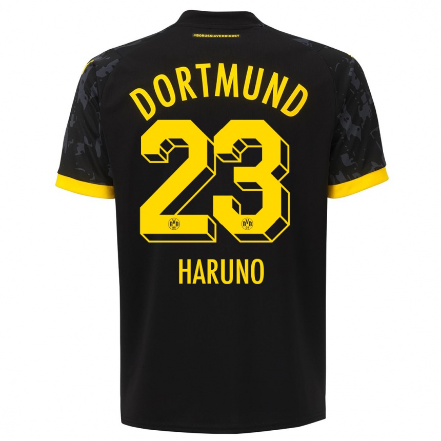Niño Fútbol Camiseta Sasaki Haruno #23 Negro 2ª Equipación 2023/24