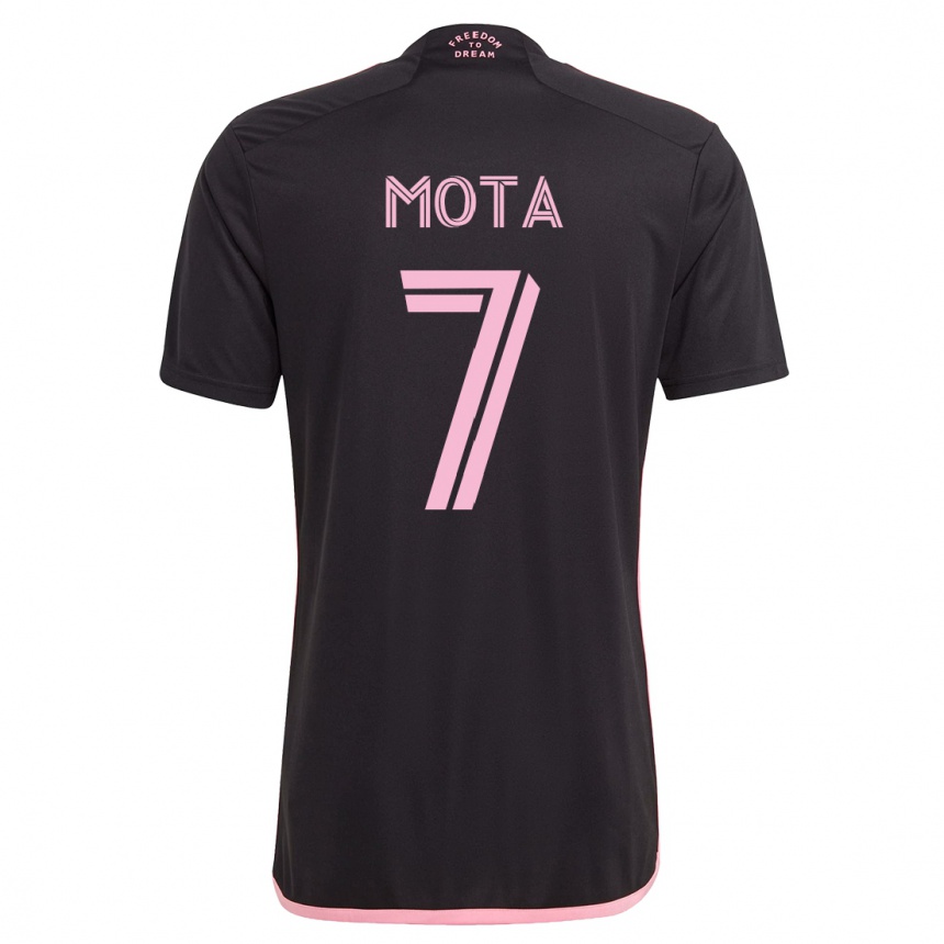 Niño Fútbol Camiseta Jean Mota #7 Negro 2ª Equipación 2023/24