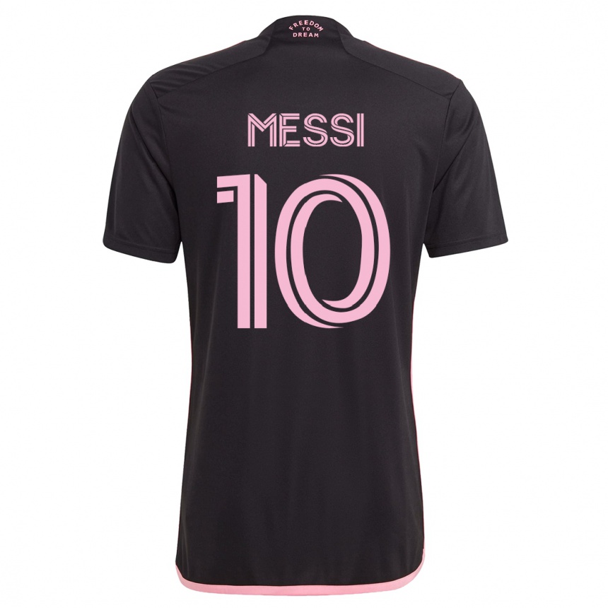 Niño Fútbol Camiseta Lionel Messi #10 Negro 2ª Equipación 2023/24
