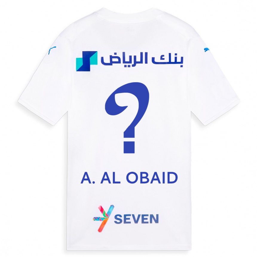 Niño Fútbol Camiseta Abdulrahman Al-Obaid #0 Blanco 2ª Equipación 2023/24