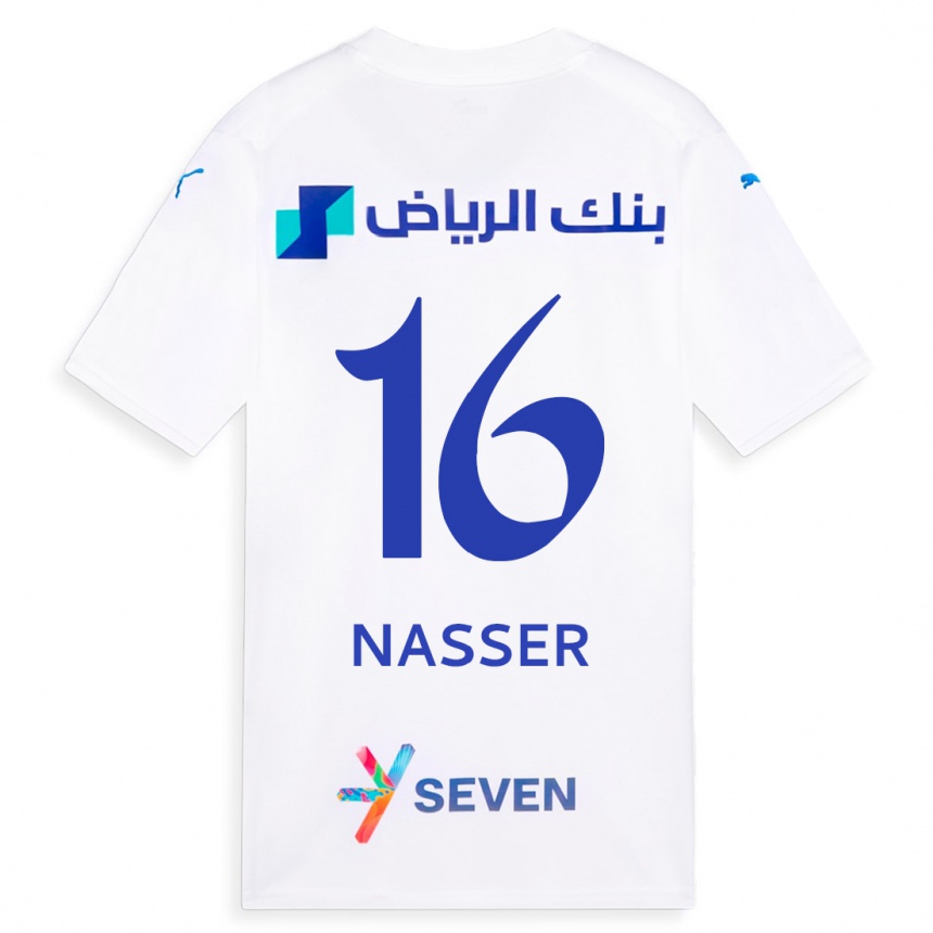 Niño Fútbol Camiseta Nasser Al-Dawsari #16 Blanco 2ª Equipación 2023/24