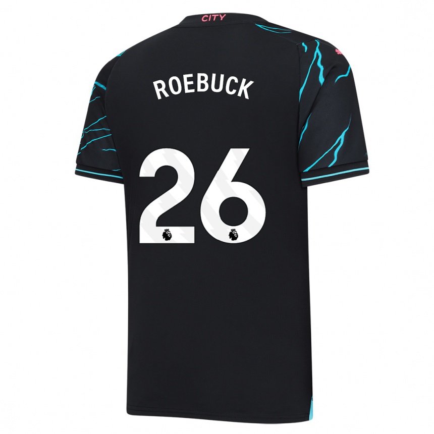 Niño Fútbol Camiseta Ellie Roebuck #26 Azul Oscuro Equipación Tercera 2023/24