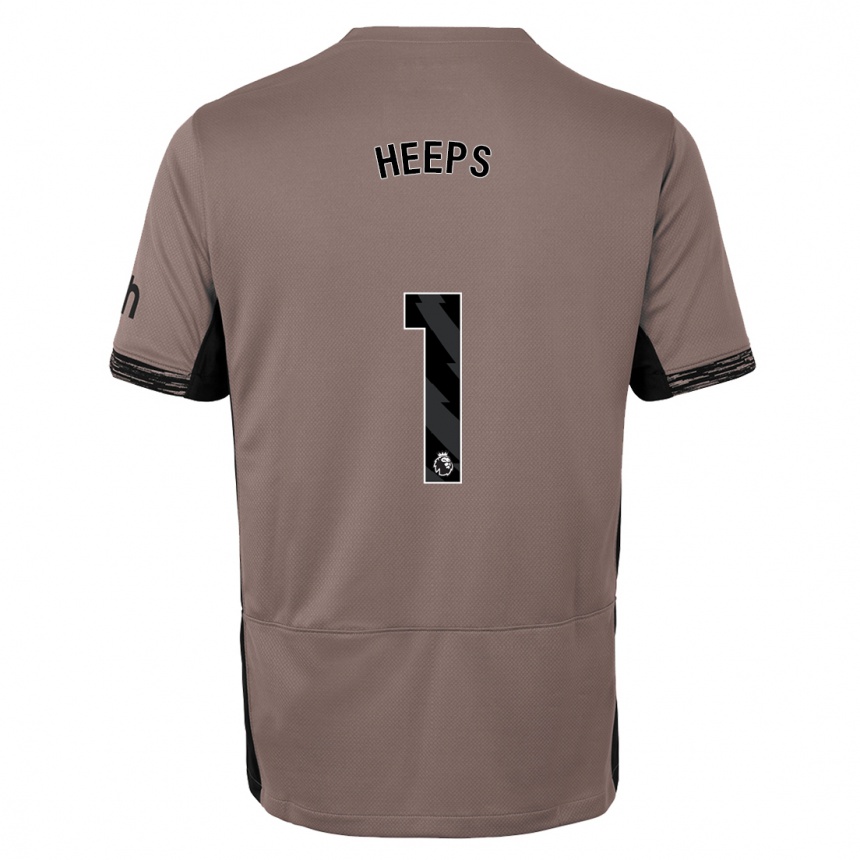 Niño Fútbol Camiseta Eleanor Heeps #1 Beige Obscuro Equipación Tercera 2023/24