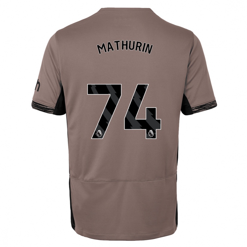 Niño Fútbol Camiseta Roshaun Mathurin #74 Beige Obscuro Equipación Tercera 2023/24