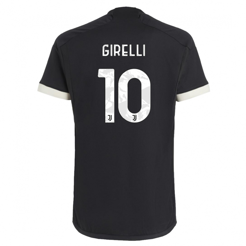 Niño Fútbol Camiseta Cristiana Girelli #10 Negro Equipación Tercera 2023/24
