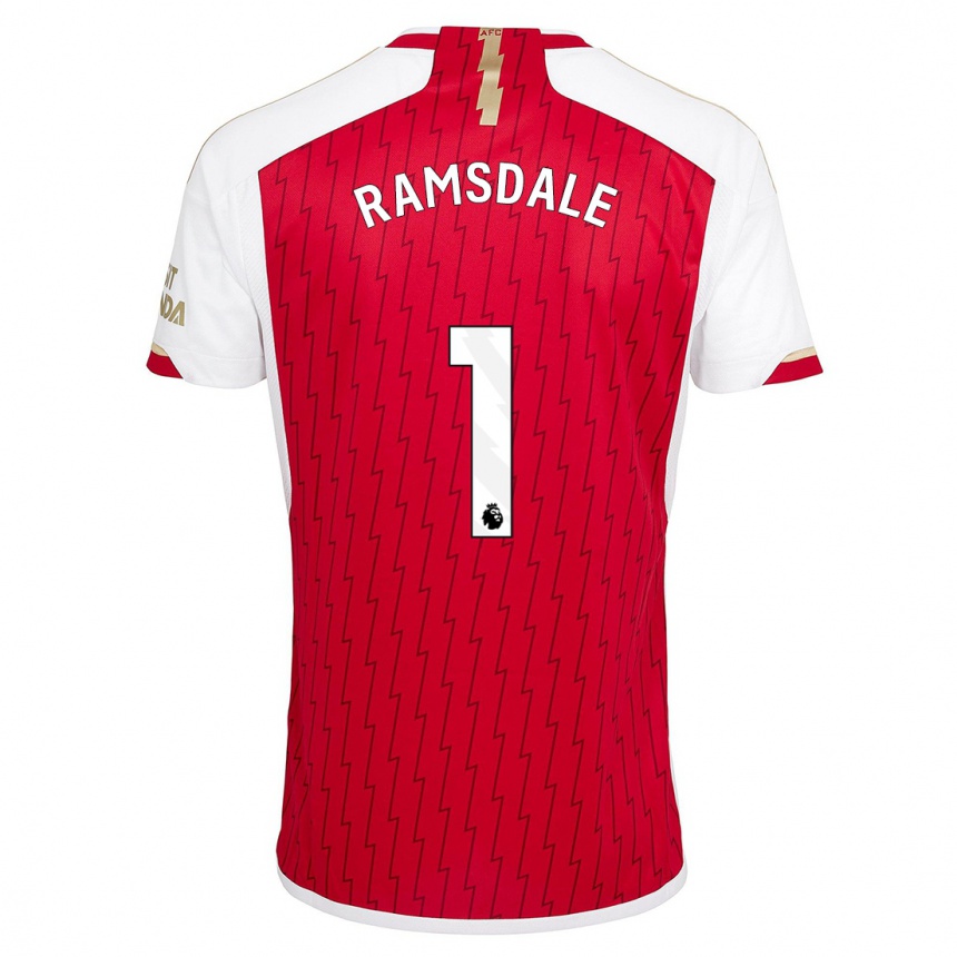 Hombre Fútbol Camiseta Aaron Ramsdale #1 Rojo 1ª Equipación 2023/24