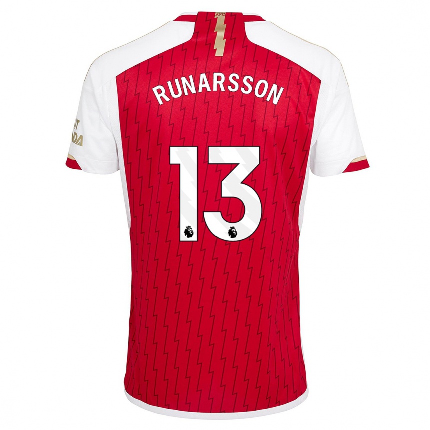 Hombre Fútbol Camiseta Runar Alex Runarsson #13 Rojo 1ª Equipación 2023/24