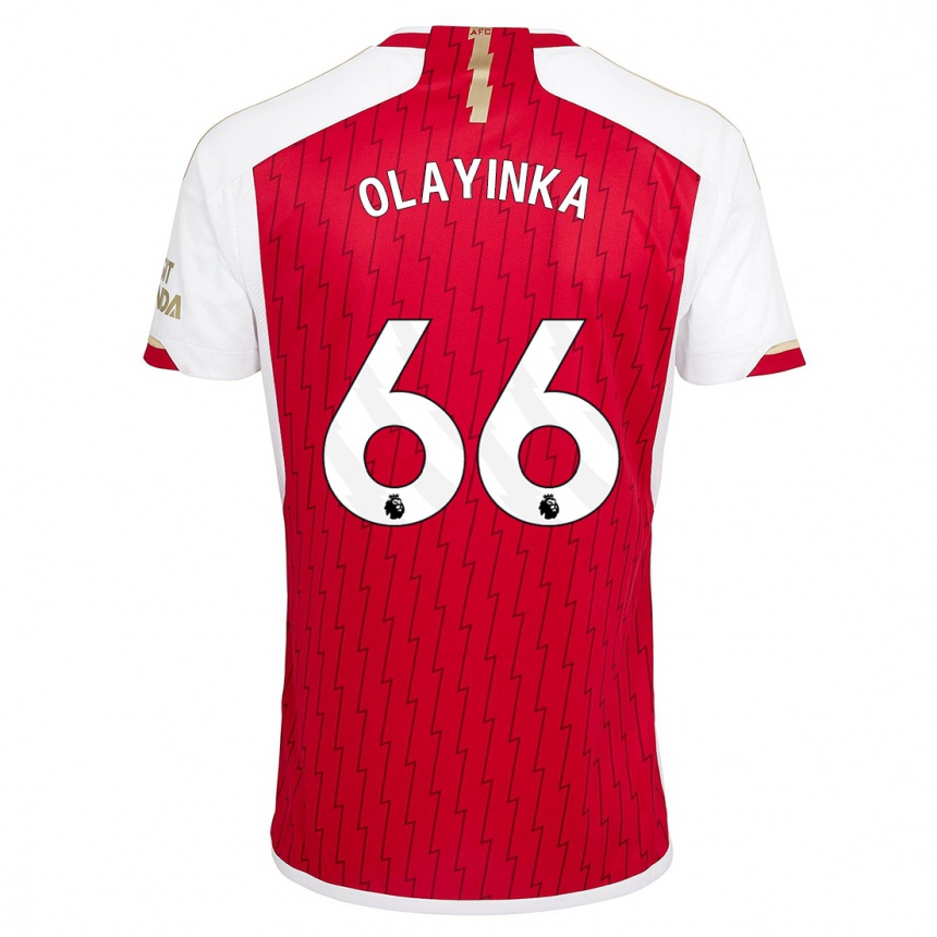 Hombre Fútbol Camiseta James Olayinka #66 Rojo 1ª Equipación 2023/24