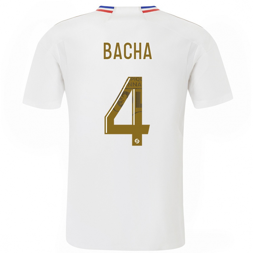 Hombre Fútbol Camiseta Selma Bacha #4 Blanco 1ª Equipación 2023/24