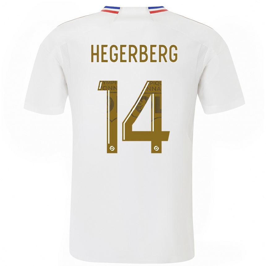 Hombre Fútbol Camiseta Ada Hegerberg #14 Blanco 1ª Equipación 2023/24