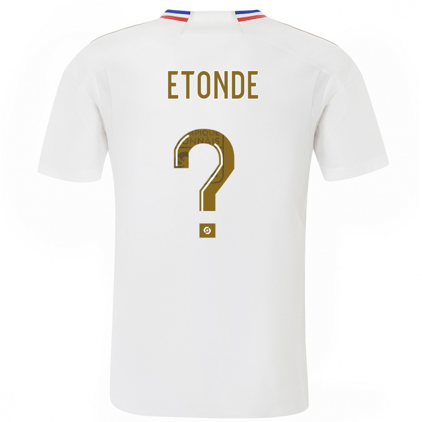Hombre Fútbol Camiseta Emeric Etonde #0 Blanco 1ª Equipación 2023/24