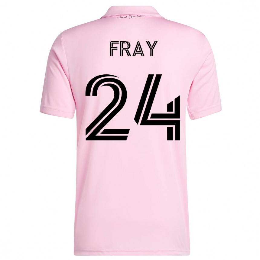 Hombre Fútbol Camiseta Ian Fray #24 Rosa 1ª Equipación 2023/24