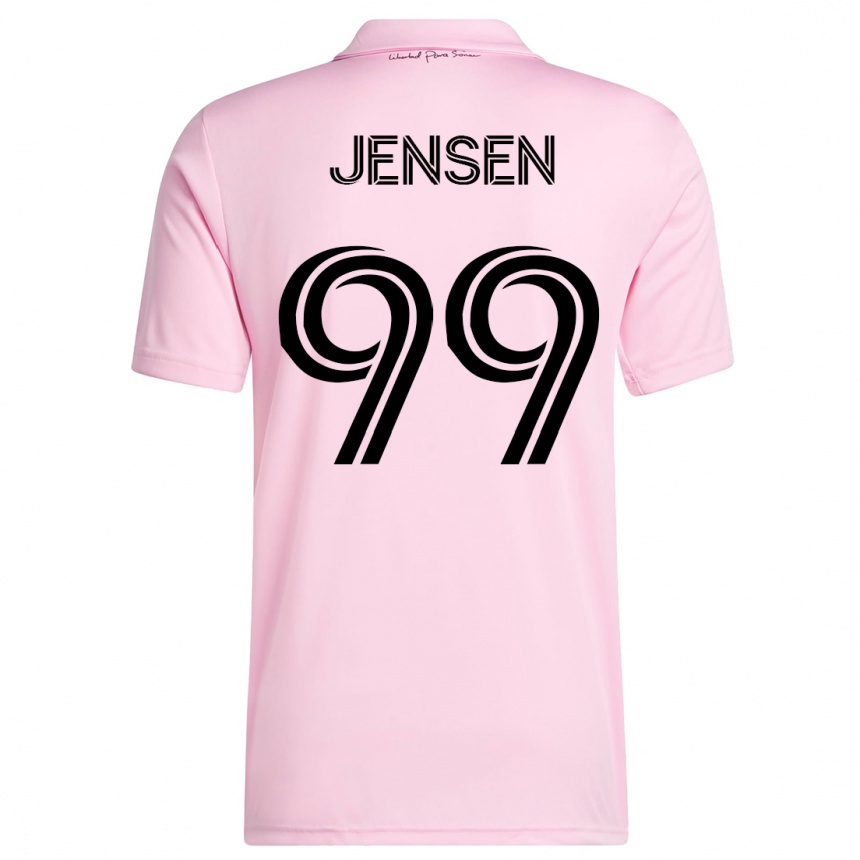 Hombre Fútbol Camiseta Cole Jensen #99 Rosa 1ª Equipación 2023/24
