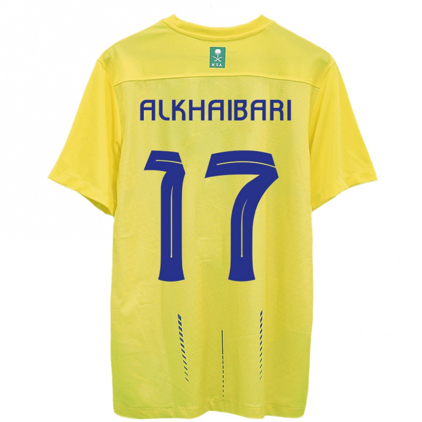 Hombre Fútbol Camiseta Abdullah Al-Khaibari #17 Amarillo 1ª Equipación 2023/24