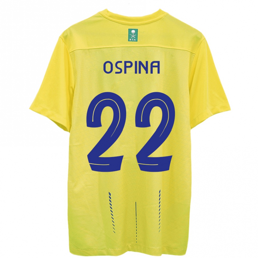 Hombre Fútbol Camiseta David Ospina #22 Amarillo 1ª Equipación 2023/24