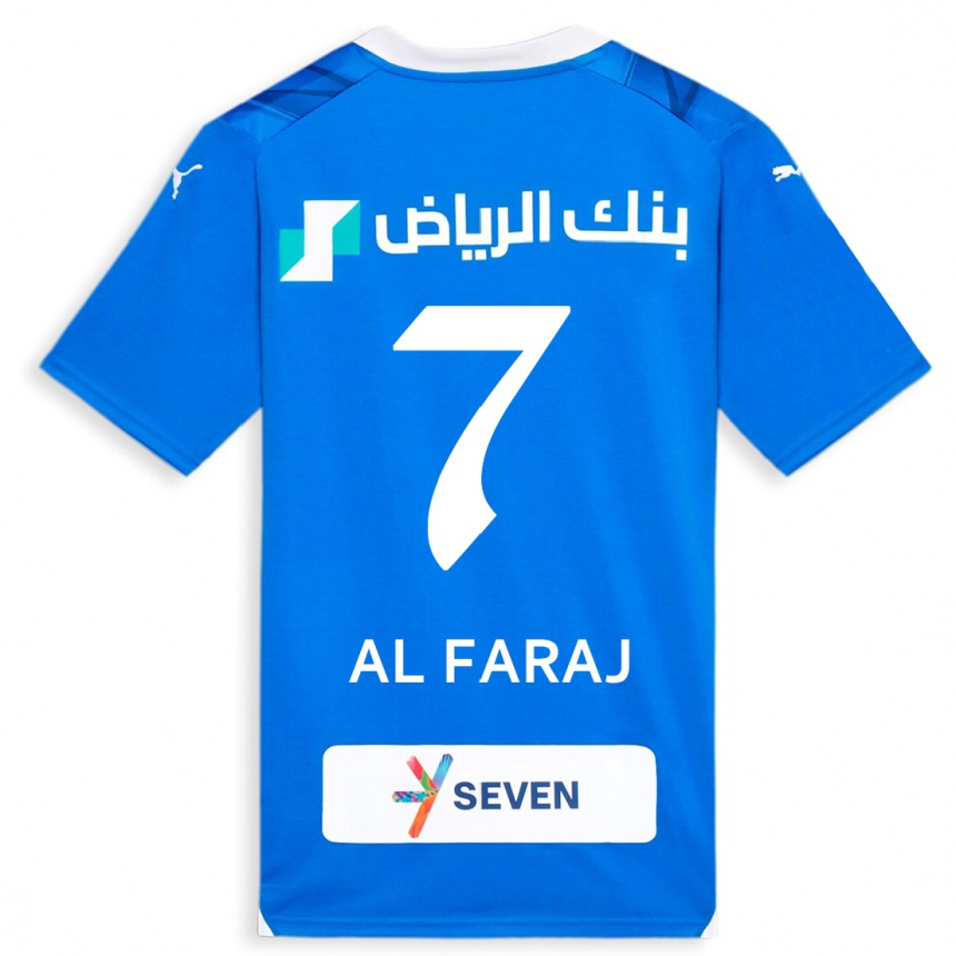 Hombre Fútbol Camiseta Salman Al-Faraj #7 Azul 1ª Equipación 2023/24
