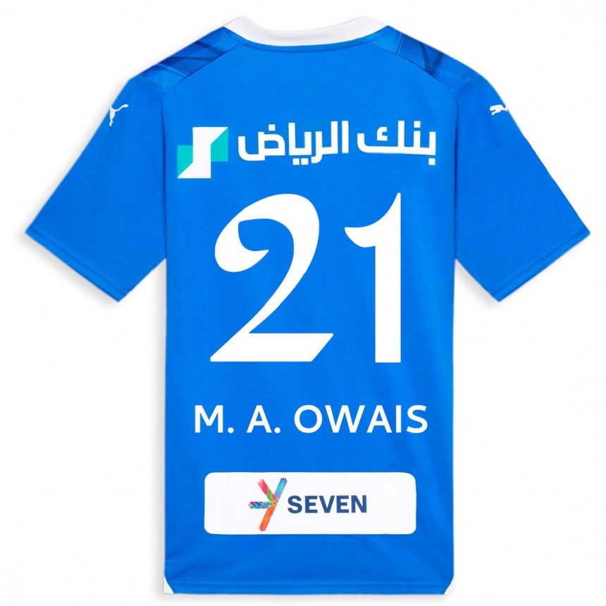 Hombre Fútbol Camiseta Mohammed Al-Owais #21 Azul 1ª Equipación 2023/24