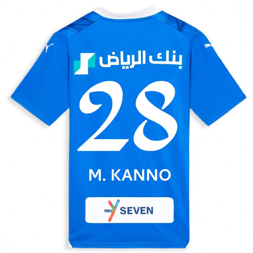Hombre Fútbol Camiseta Mohamed Kanno #28 Azul 1ª Equipación 2023/24