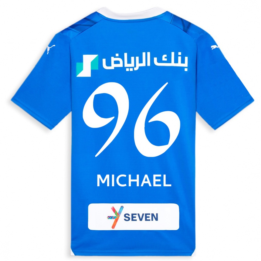 Hombre Fútbol Camiseta Michael #96 Azul 1ª Equipación 2023/24
