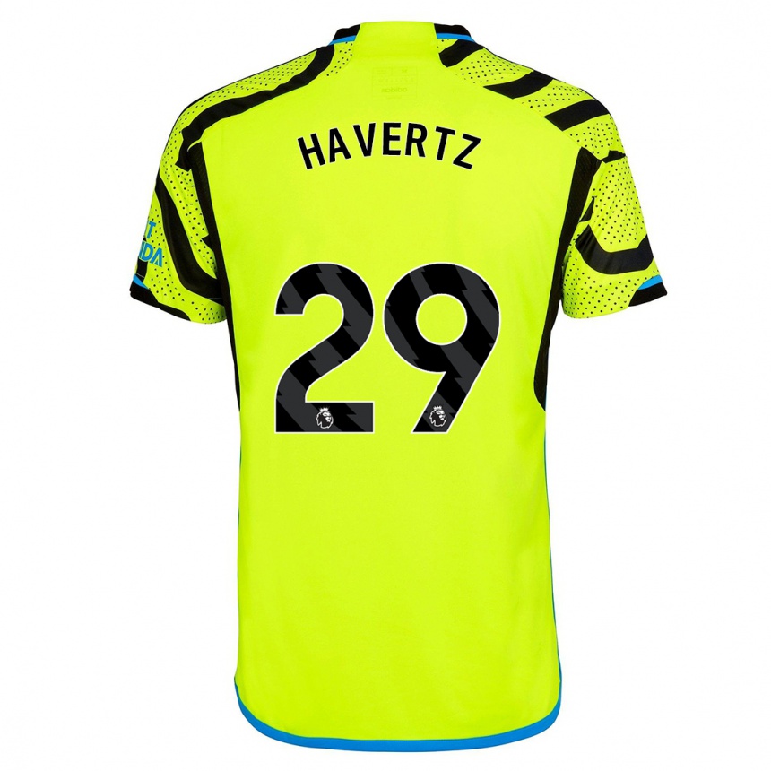 Hombre Fútbol Camiseta Kai Havertz #29 Amarillo 2ª Equipación 2023/24