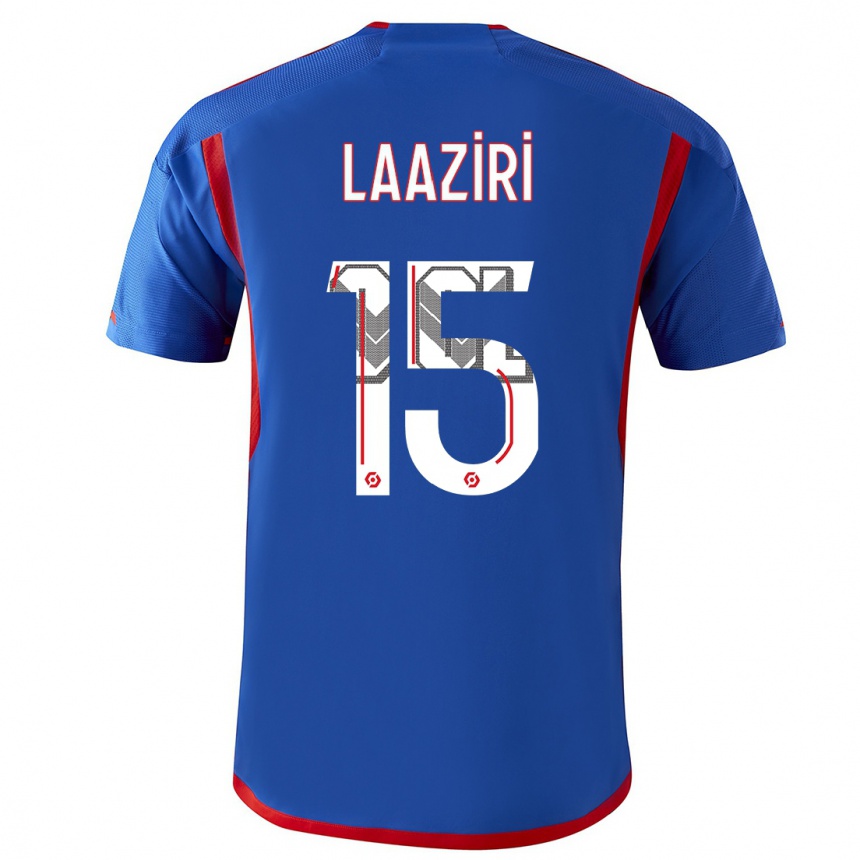 Hombre Fútbol Camiseta Achraf Laaziri #15 Azul Rojo 2ª Equipación 2023/24