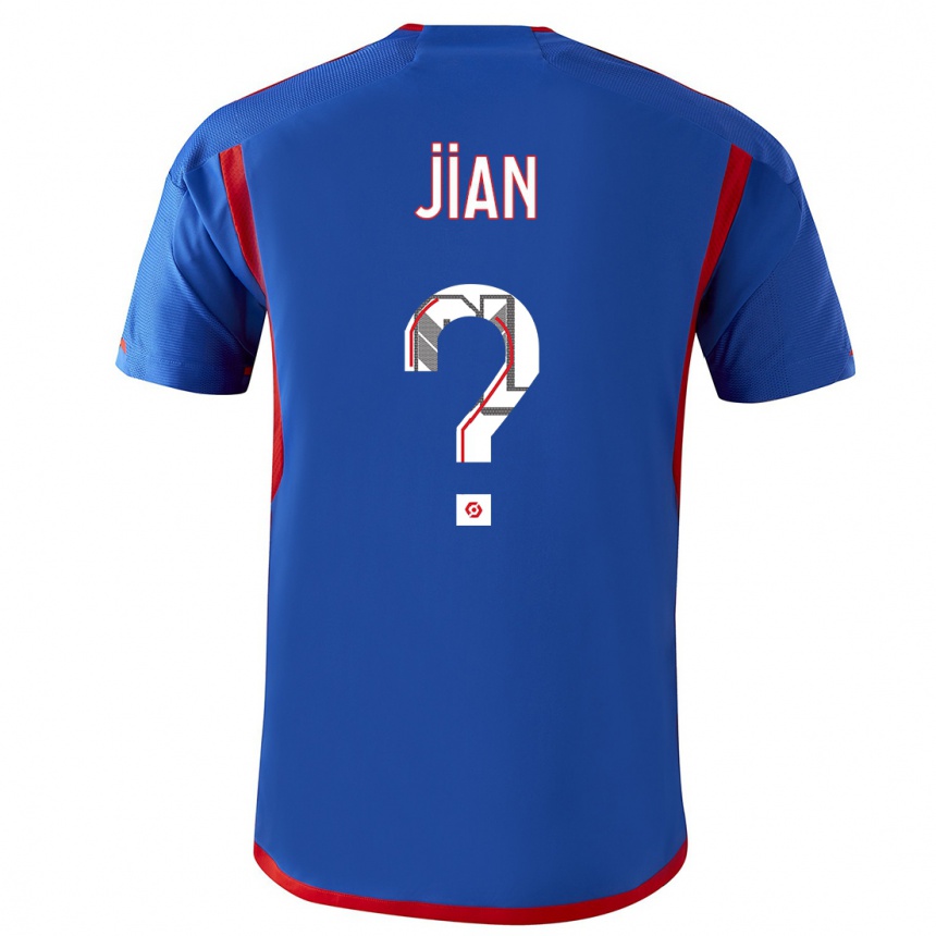 Hombre Fútbol Camiseta Tao Jian #0 Azul Rojo 2ª Equipación 2023/24