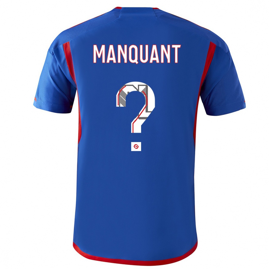 Hombre Fútbol Camiseta Joris Manquant #0 Azul Rojo 2ª Equipación 2023/24