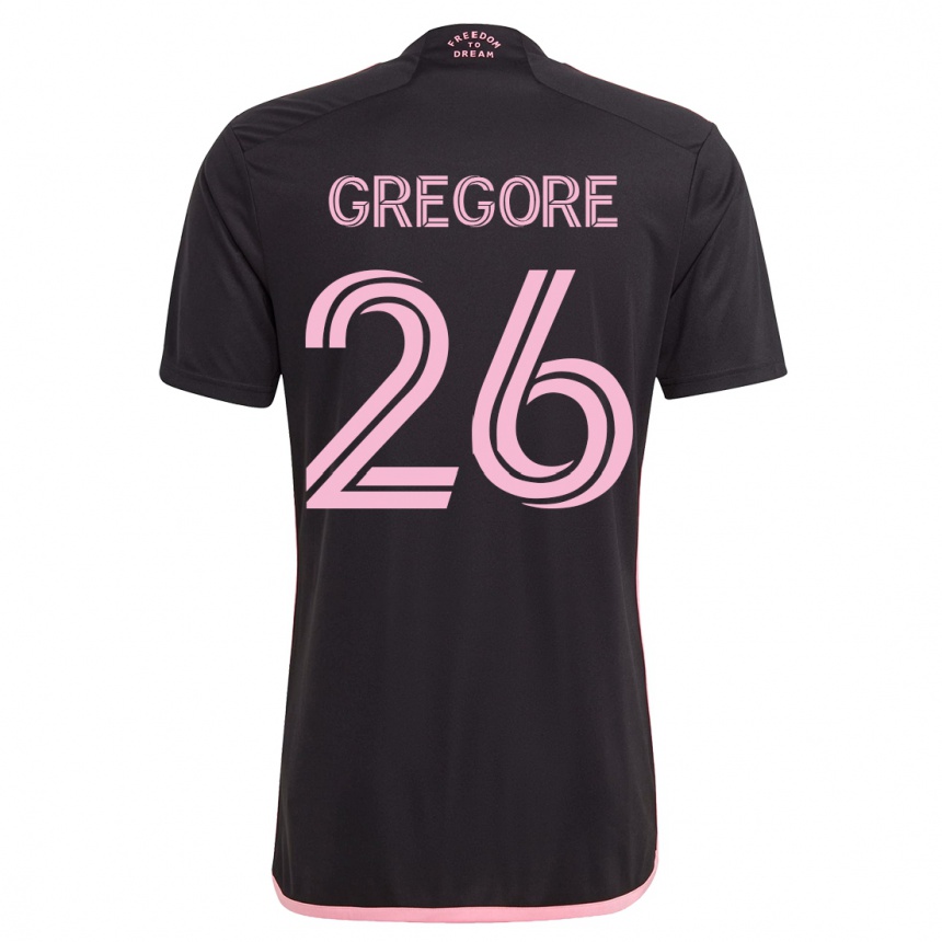 Hombre Fútbol Camiseta Gregore #26 Negro 2ª Equipación 2023/24
