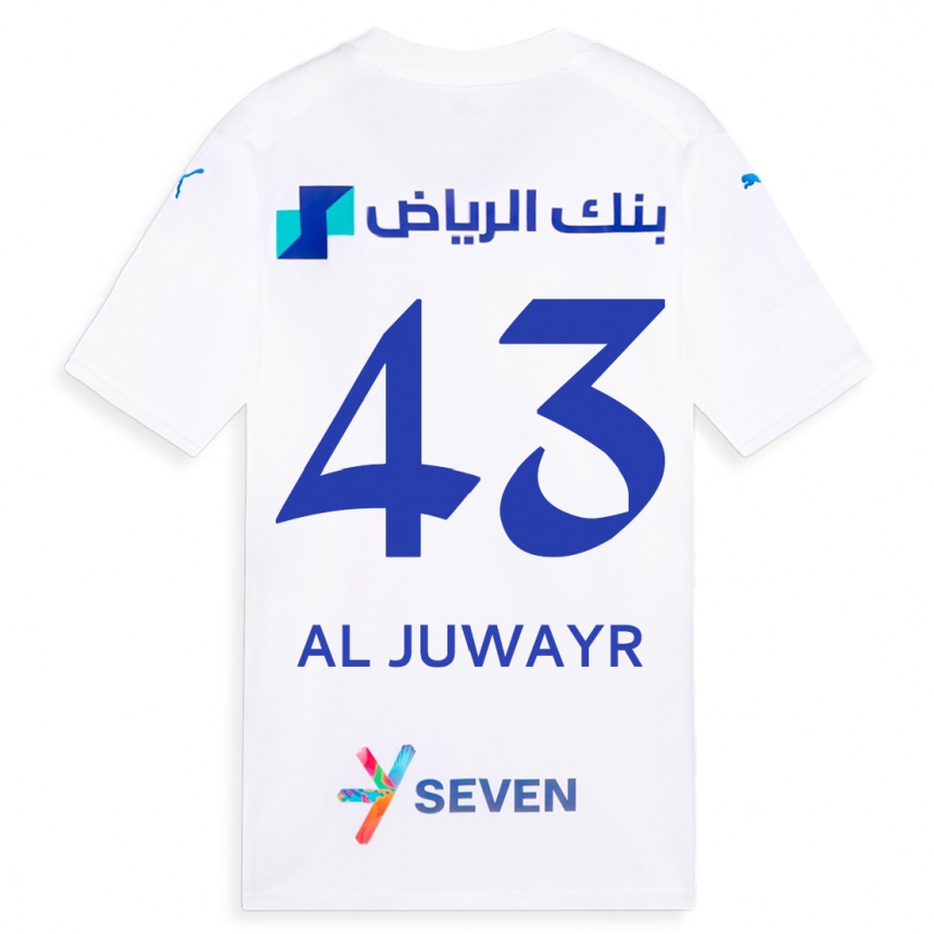 Hombre Fútbol Camiseta Musab Al-Juwayr #43 Blanco 2ª Equipación 2023/24