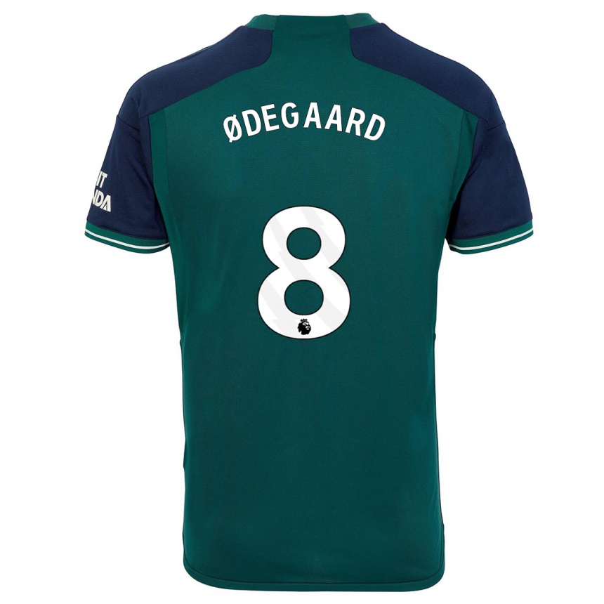 Hombre Fútbol Camiseta Martin Odegaard #8 Verde Equipación Tercera 2023/24