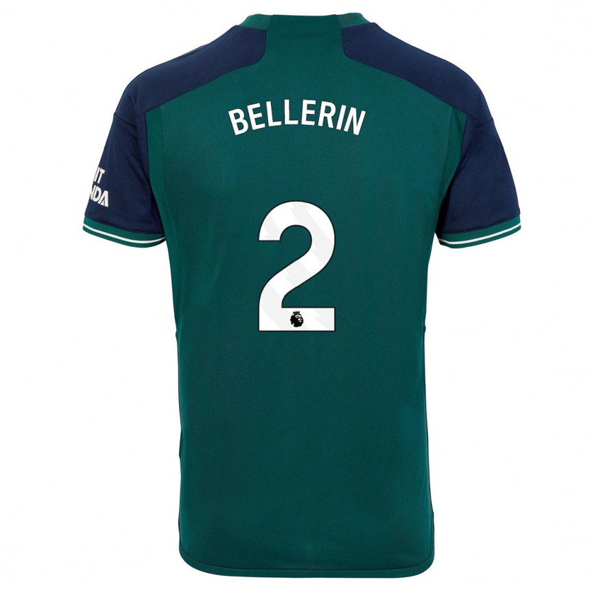 Hombre Fútbol Camiseta Hector Bellerin #2 Verde Equipación Tercera 2023/24
