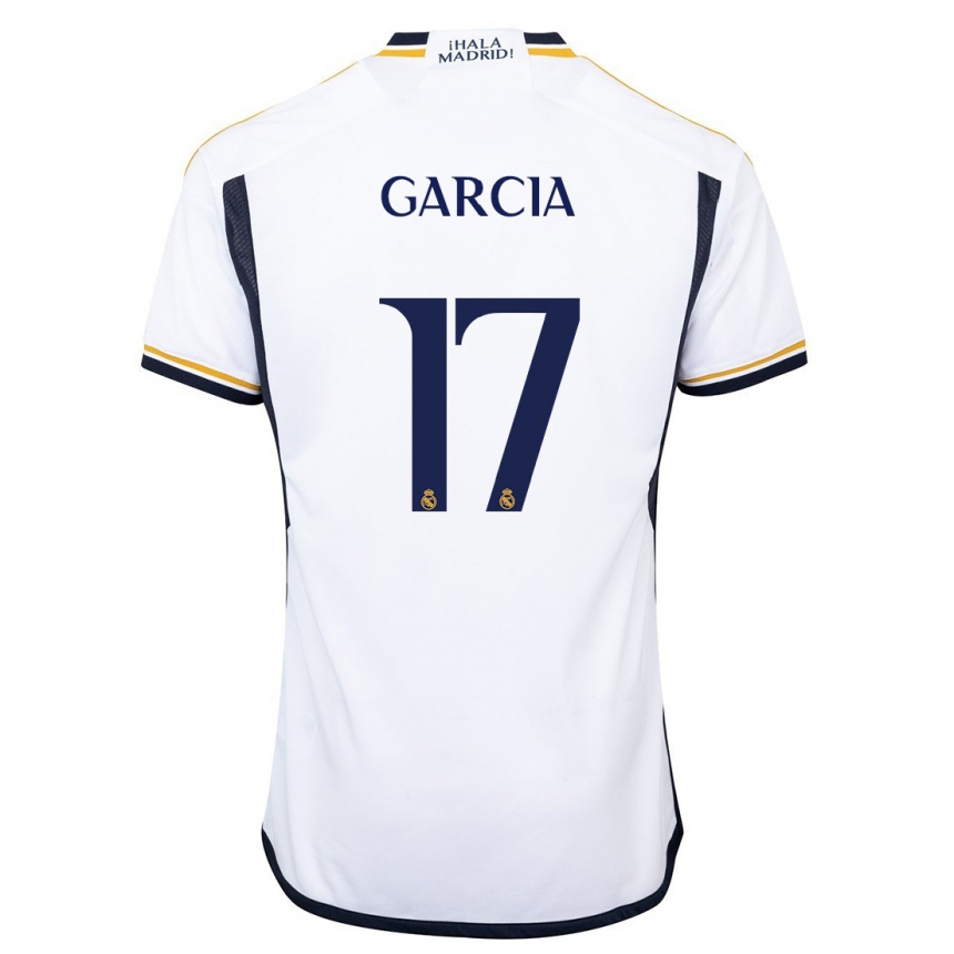 Mujer Fútbol Camiseta Gonzalo Garcia #17 Blanco 1ª Equipación 2023/24