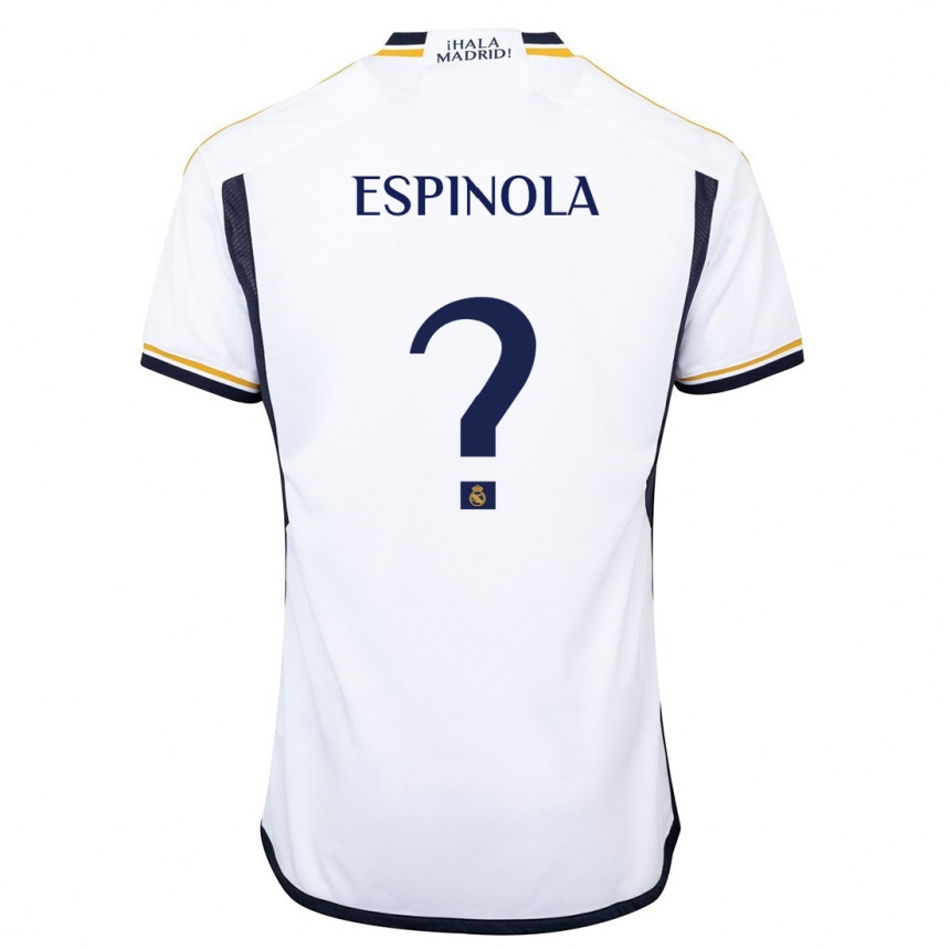 Mujer Fútbol Camiseta Axel Espinola #0 Blanco 1ª Equipación 2023/24