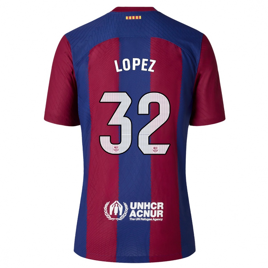 Mujer Fútbol Camiseta Fermin Lopez #32 Rojo Azul 1ª Equipación 2023/24