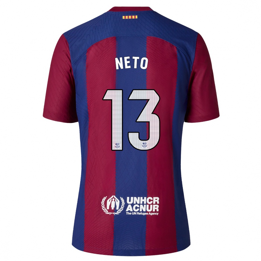 Mujer Fútbol Camiseta Neto #13 Rojo Azul 1ª Equipación 2023/24