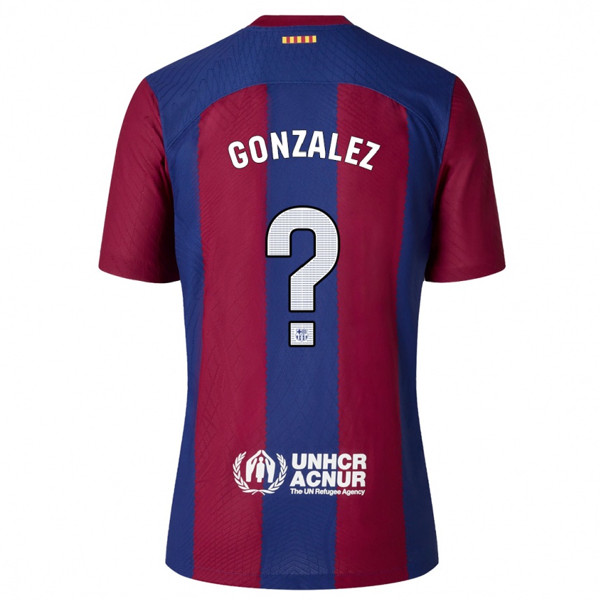 Mujer Fútbol Camiseta Gerard Gonzalez #0 Rojo Azul 1ª Equipación 2023/24