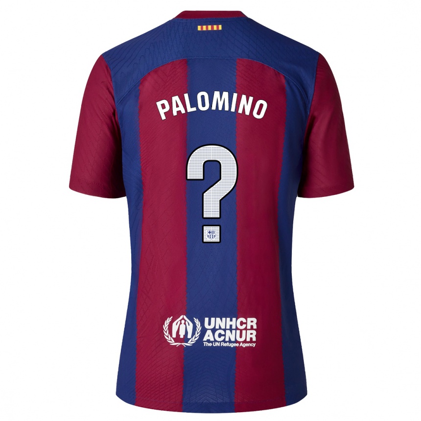 Mujer Fútbol Camiseta Oriol Palomino #0 Rojo Azul 1ª Equipación 2023/24