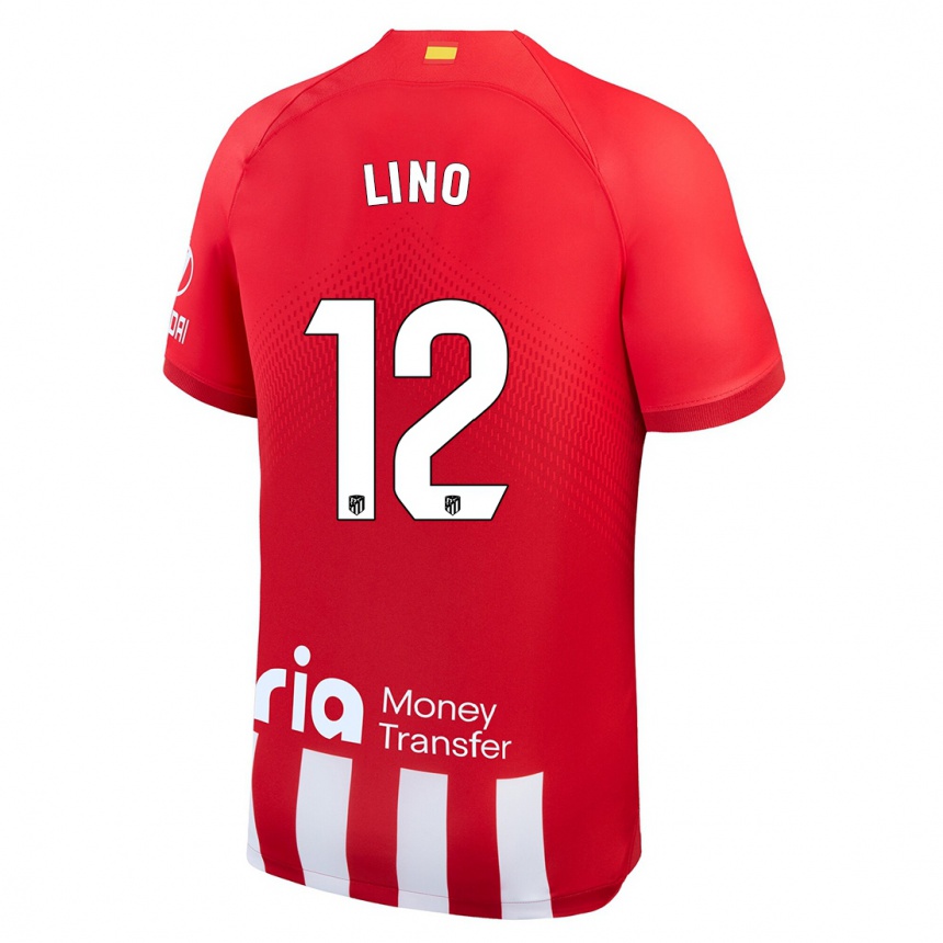Mujer Fútbol Camiseta Samuel Lino #12 Rojo Blanco 1ª Equipación 2023/24