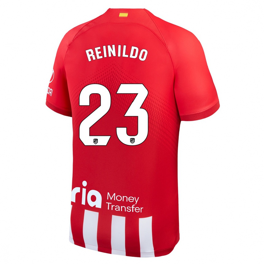 Mujer Fútbol Camiseta Reinildo Mandava #23 Rojo Blanco 1ª Equipación 2023/24