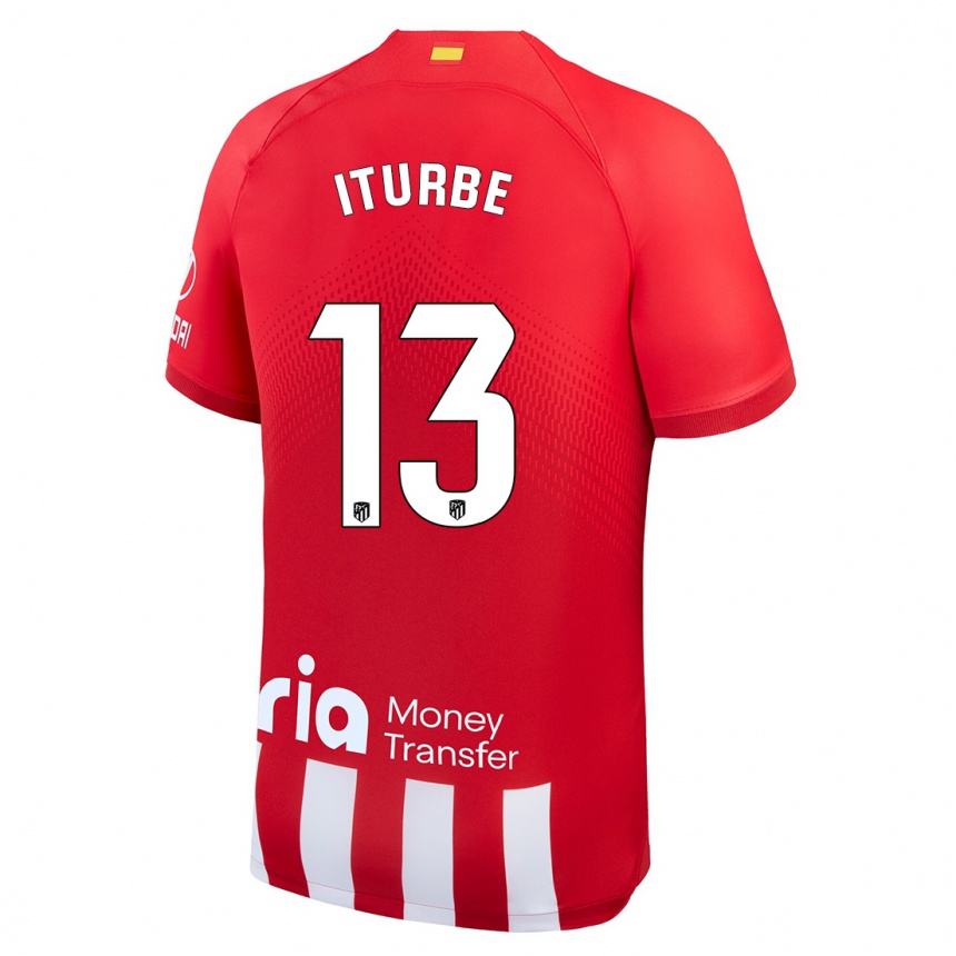 Mujer Fútbol Camiseta Alejandro Iturbe #13 Rojo Blanco 1ª Equipación 2023/24