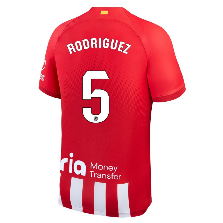 Mujer Fútbol Camiseta Cinta Rodriguez #5 Rojo Blanco 1ª Equipación 2023/24