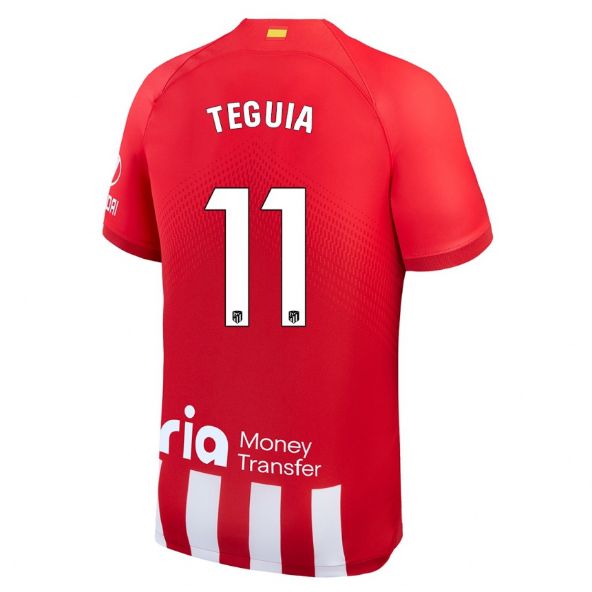 Mujer Fútbol Camiseta Cedric Teguia #11 Rojo Blanco 1ª Equipación 2023/24