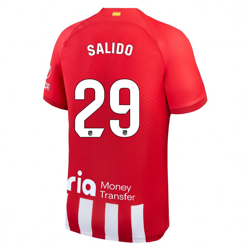Mujer Fútbol Camiseta Alberto Salido #29 Rojo Blanco 1ª Equipación 2023/24