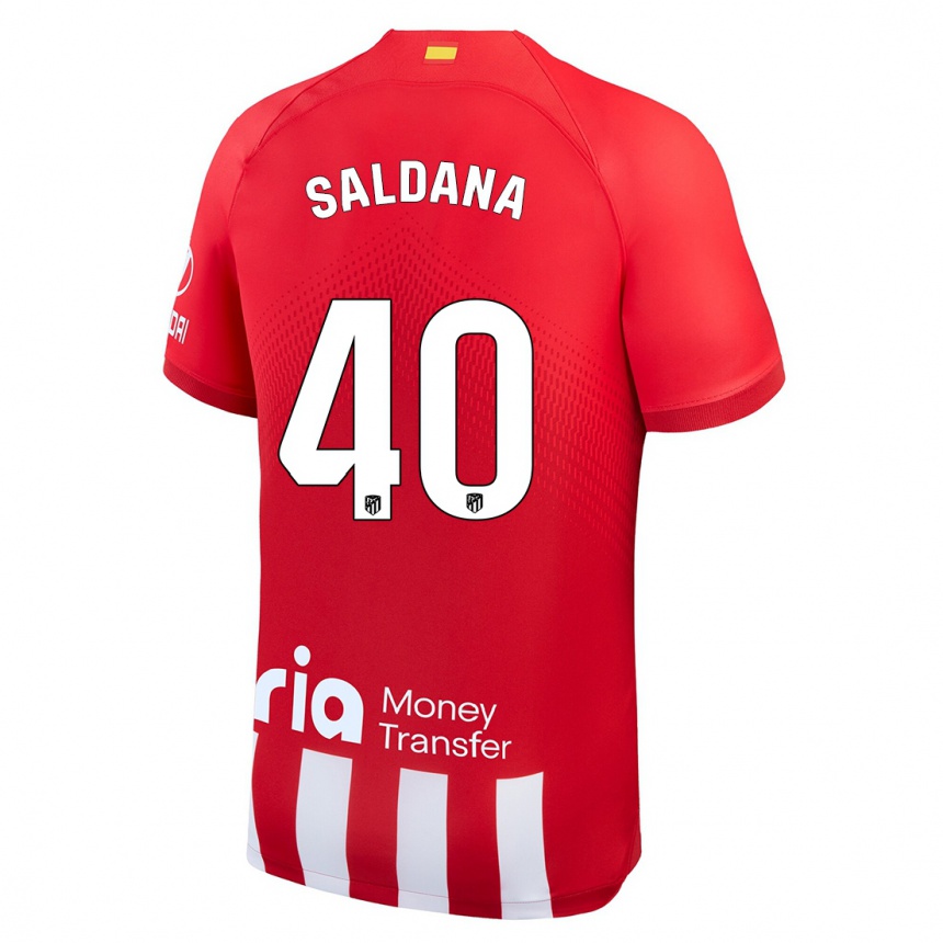 Mujer Fútbol Camiseta Jose Saldana #40 Rojo Blanco 1ª Equipación 2023/24