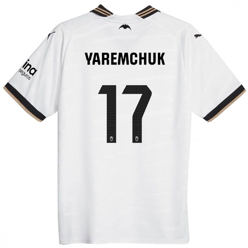 Mujer Fútbol Camiseta Roman Yaremchuk #17 Blanco 1ª Equipación 2023/24