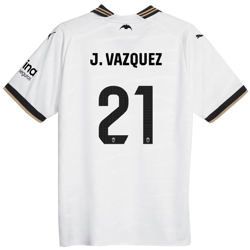 Mujer Fútbol Camiseta Jesus Vazquez #21 Blanco 1ª Equipación 2023/24